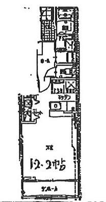 アークレジデンスB(1K/1階)の間取り写真