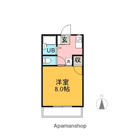 サニーハイムマツウラ(1K/2階)の間取り写真