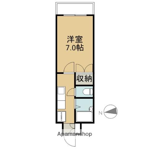 メゾングリーン(1K/1階)の間取り写真