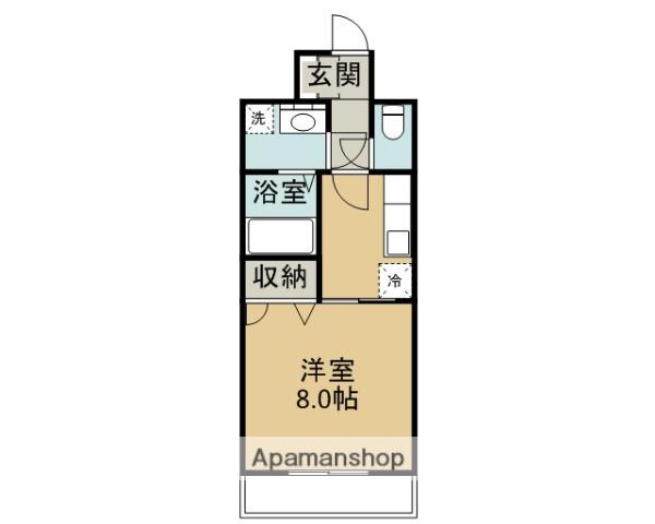 メゾンインフィニティ(1K/3階)の間取り写真