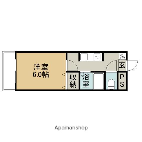 グリーンヒル21(1K/1階)の間取り写真