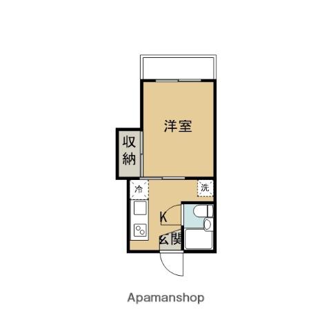 プレザント373(1K/2階)の間取り写真