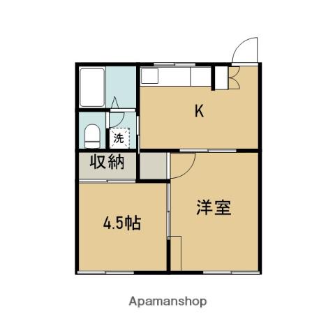 プレジールダイワ(2K/1階)の間取り写真