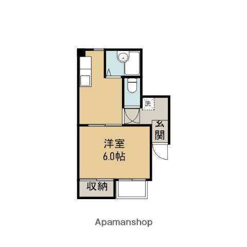 BSコーポ(1K/1階)の間取り写真