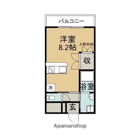 エスタディオ(ワンルーム/3階)の間取り写真