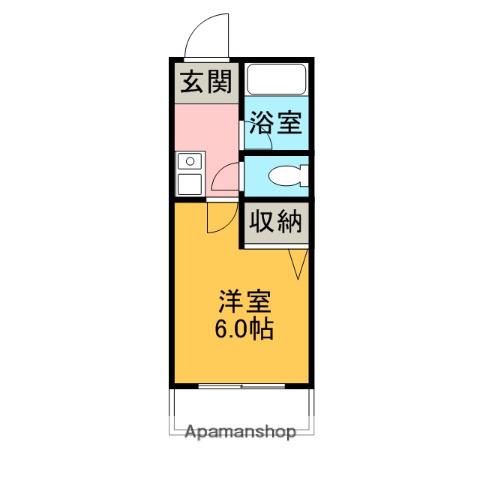 カレッジテッセラ(1K/1階)の間取り写真