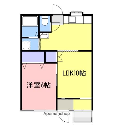 メゾンK&A(1LDK/1階)の間取り写真