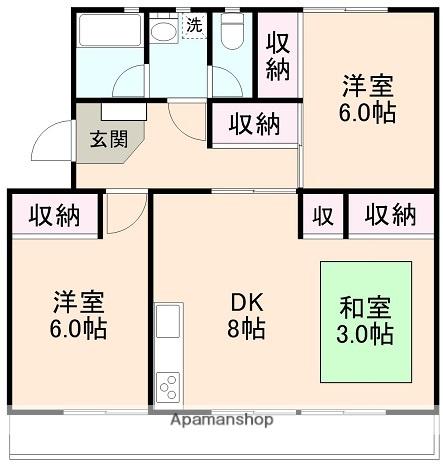 KSB大塚Ⅰ(2LDK/1階)の間取り写真