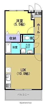 ユーミー今市(1LDK/1階)の間取り写真