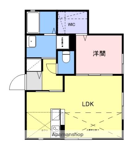 アルポルト天神中央(1LDK/2階)の間取り写真