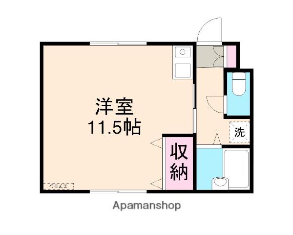 ルミエール十神(ワンルーム/1階)の間取り写真