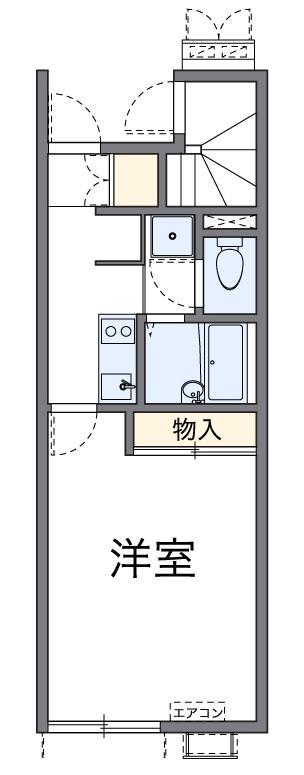 レオネクスト楓(1K/1階)の間取り写真