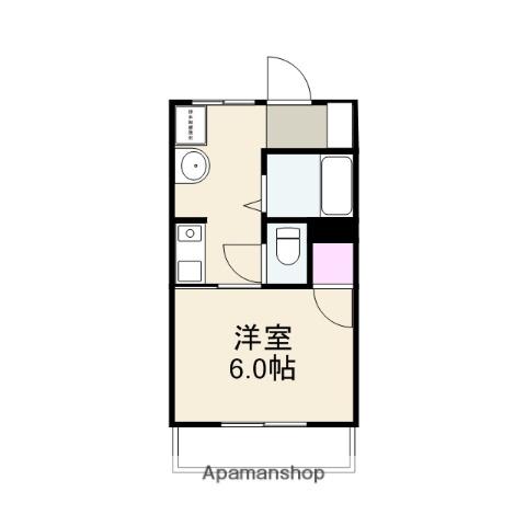 アパートメントハウス パオ1(1K/2階)の間取り写真