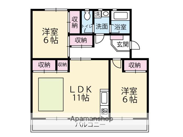 KSB大塚(2LDK/1階)の間取り写真