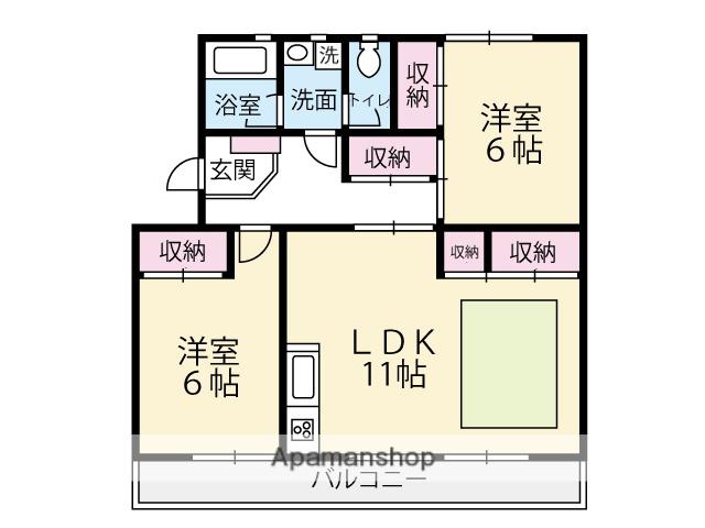 KSB大塚(2LDK/3階)の間取り写真