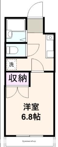 コンフォート石倉(1K/2階)の間取り写真