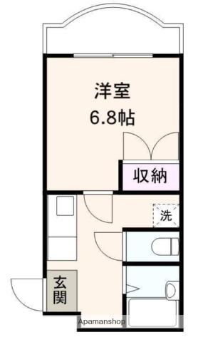 コンフォート石倉(1K/1階)の間取り写真