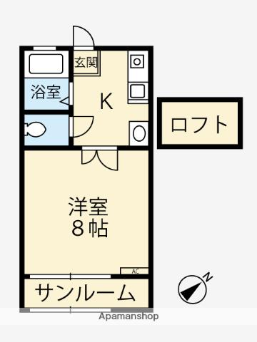 ハイツ・アーバニー(1K/2階)の間取り写真