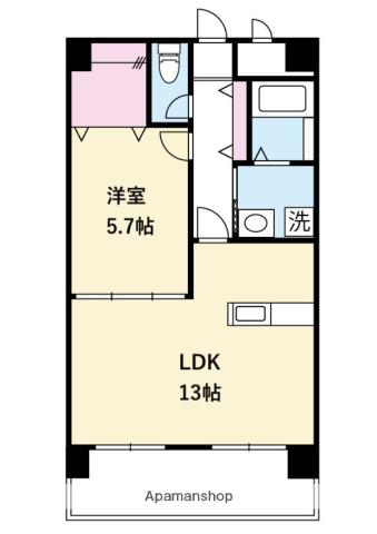 サンコート(1LDK/1階)の間取り写真