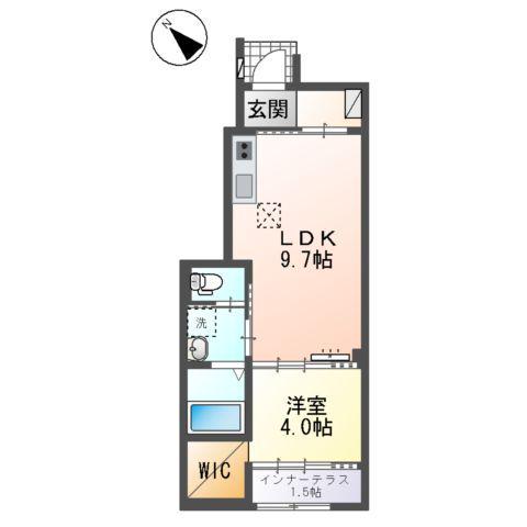 F・I・D(1LDK/1階)の間取り写真