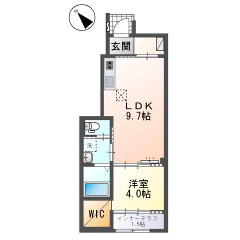 F・I・D(1LDK/1階)の間取り写真
