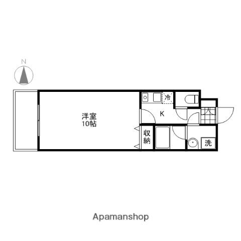 WILLDO岡山大供(1K/7階)の間取り写真