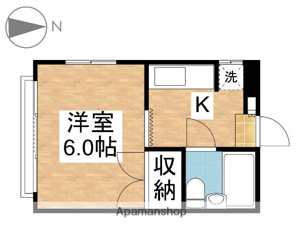 J.S.BACH(1K/3階)の間取り写真