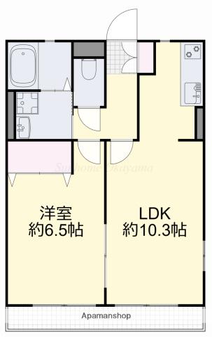 ハイムアネシス(1LDK/2階)の間取り写真