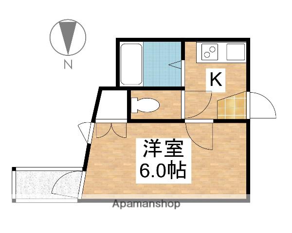 ボヌール小橋(1K/1階)の間取り写真