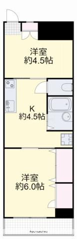 センチュリーふなばし(2K/5階)の間取り写真