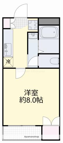 サンガーデン青江Ⅰ(1K/1階)の間取り写真