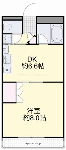 サンシャイン平田(1DK/3階)の間取り写真