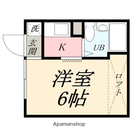カサボニータ(ワンルーム/4階)の間取り写真