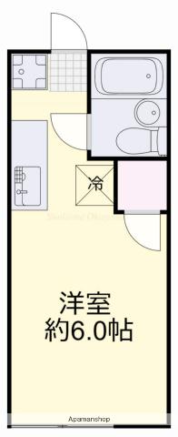 ブランシェRM(1K/1階)の間取り写真