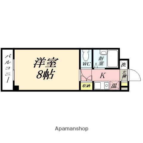 サンライト津島Ⅰ(1K/3階)の間取り写真