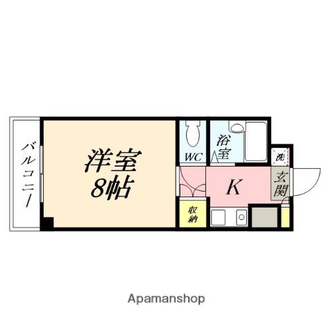 サンライト津島Ⅰ(1K/2階)の間取り写真