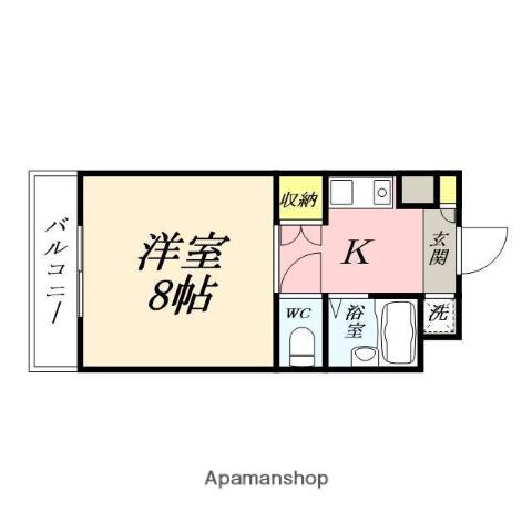 サンライト津島Ⅰ(1K/5階)の間取り写真