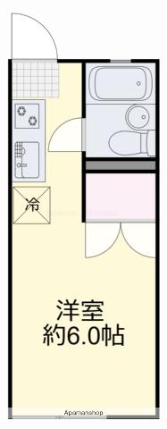 フレイバーランド梢(ワンルーム/1階)の間取り写真