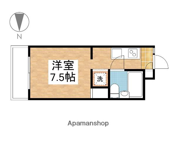 グランツ大元駅前(1K/1階)の間取り写真