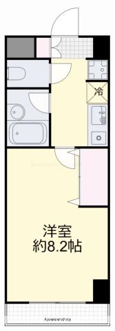 マローン京町(1K/2階)の間取り写真