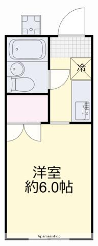 シスター中井(ワンルーム/2階)の間取り写真