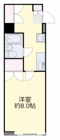 スプランドゥール中山下(1K/7階)の間取り写真