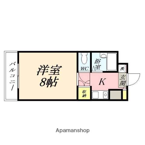 サンライト津島3号館(1K/2階)の間取り写真