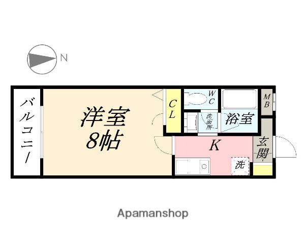 アージュ伊島(1K/1階)の間取り写真
