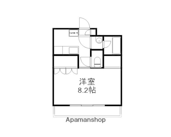 アメニティー伊島(1K/4階)の間取り写真