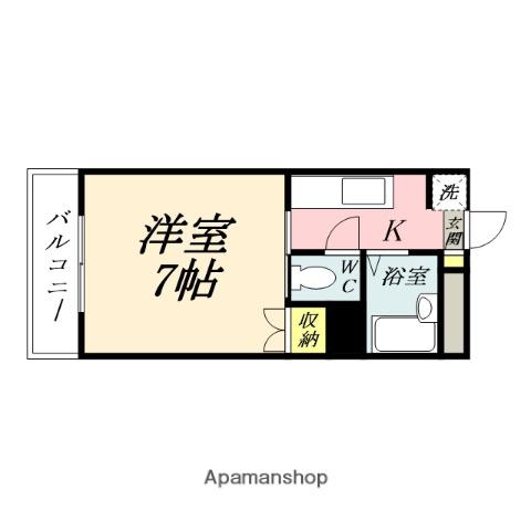 グランデュール旭川(1K/3階)の間取り写真