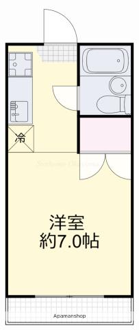 エトワール21 1号館(ワンルーム/3階)の間取り写真