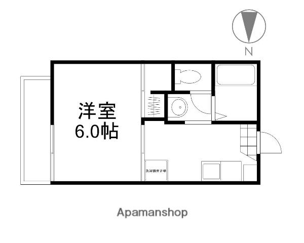 ハウスイソシマ(1K/1階)の間取り写真