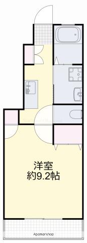 IBIZA津島京町(1K/1階)の間取り写真