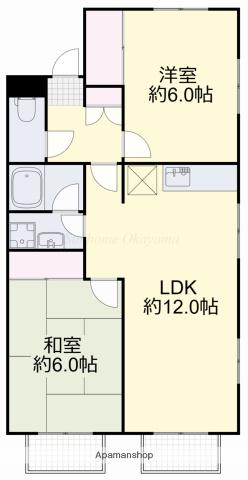 メゾンニューライフA(2LDK/1階)の間取り写真